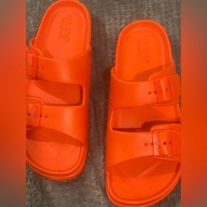 Orange Aldo sandals size 8